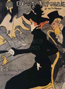 Le Divan Japonais,  Henri  Toulouse-Lautrec